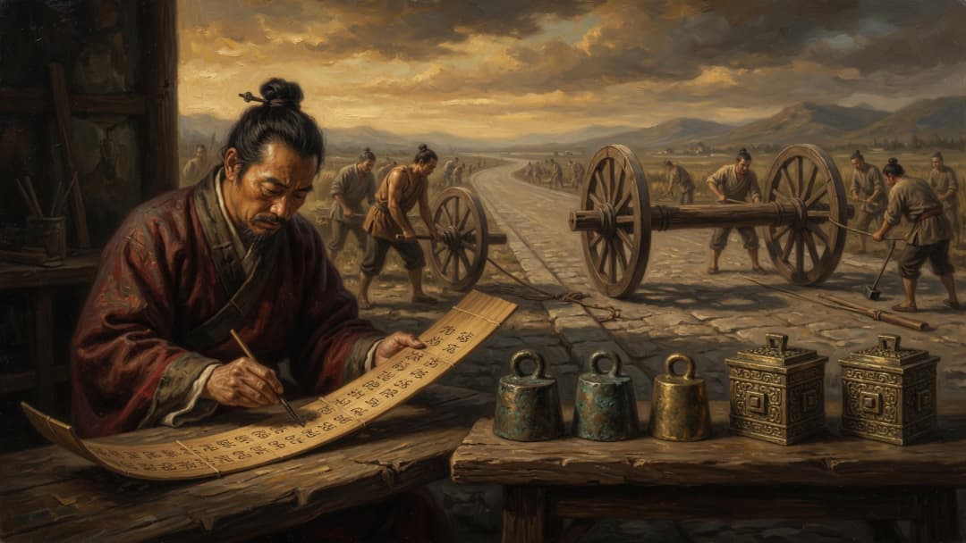 글자도 저울도 수레바퀴도 하나로