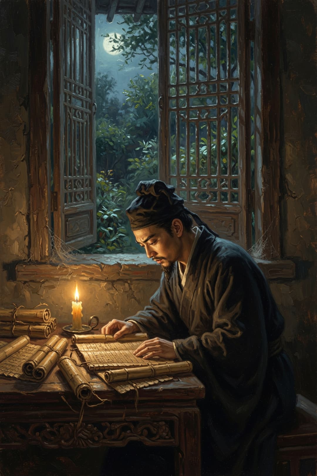 창밖 정원을 3년간 안 본 공부벌레